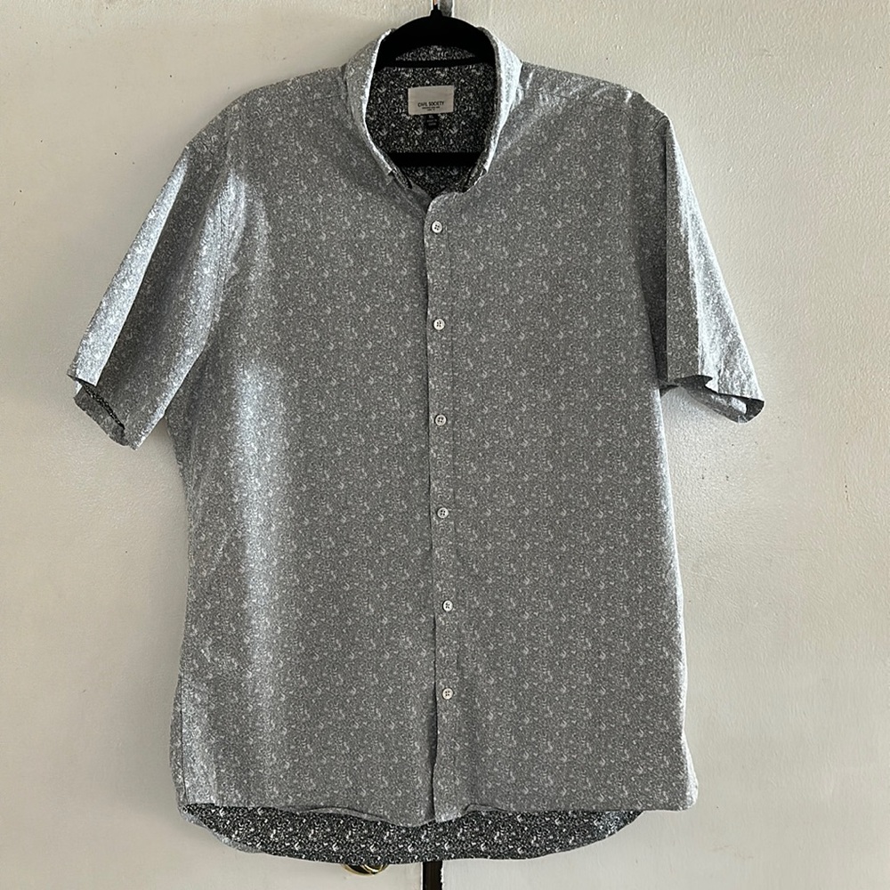 Civil Society Rose floral button up XL